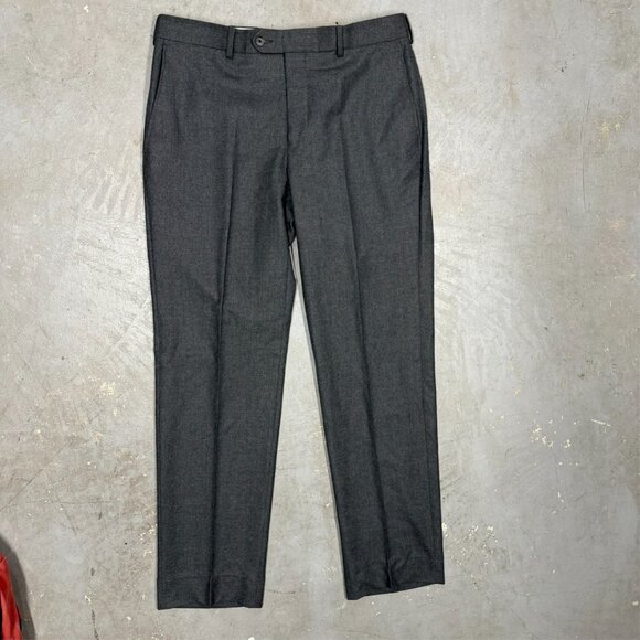 Coppley Suit Super 140s Flannel Wool Grey Made in Canada 40 R 34x32 - Picture 9 of 15